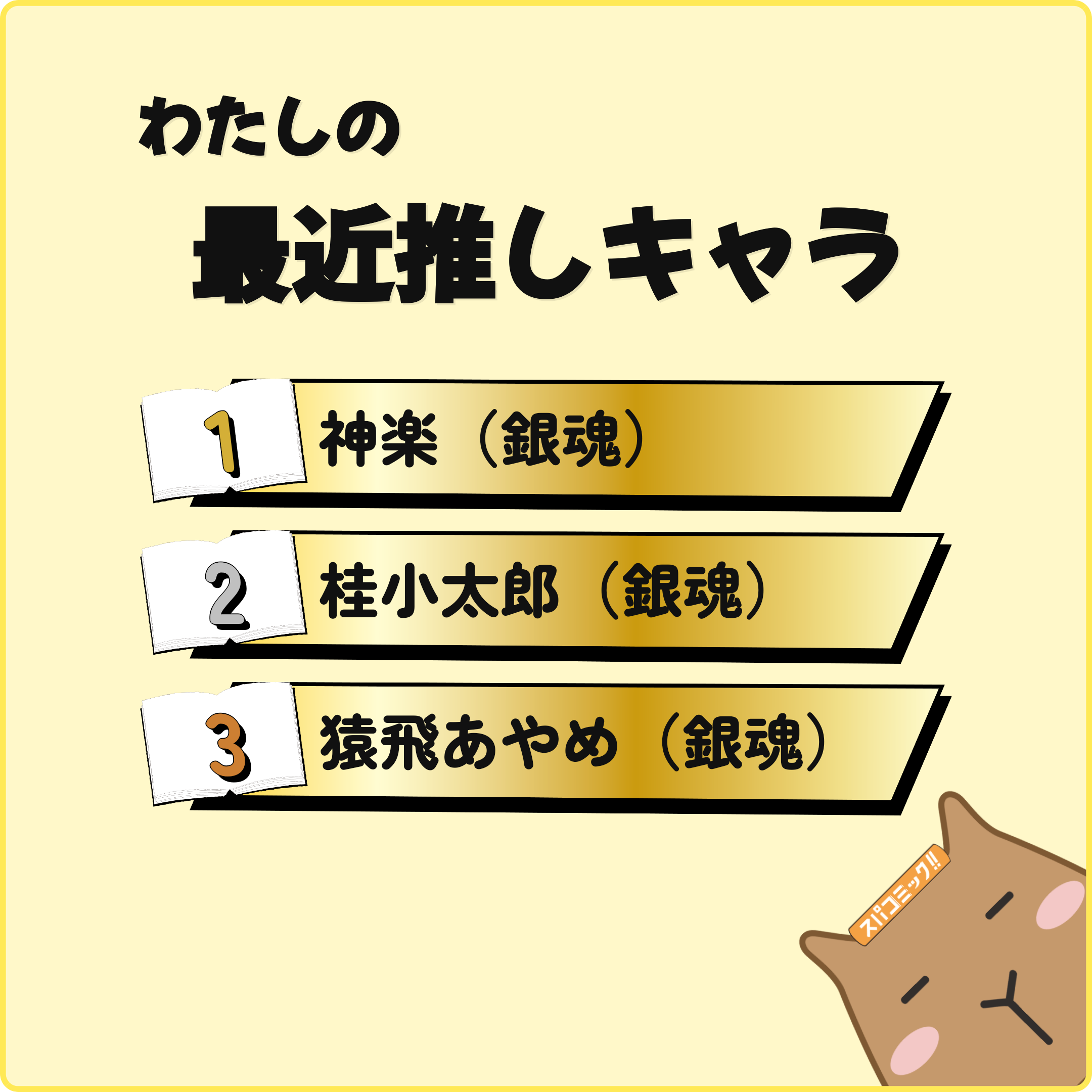 わたしの最近推しキャラ