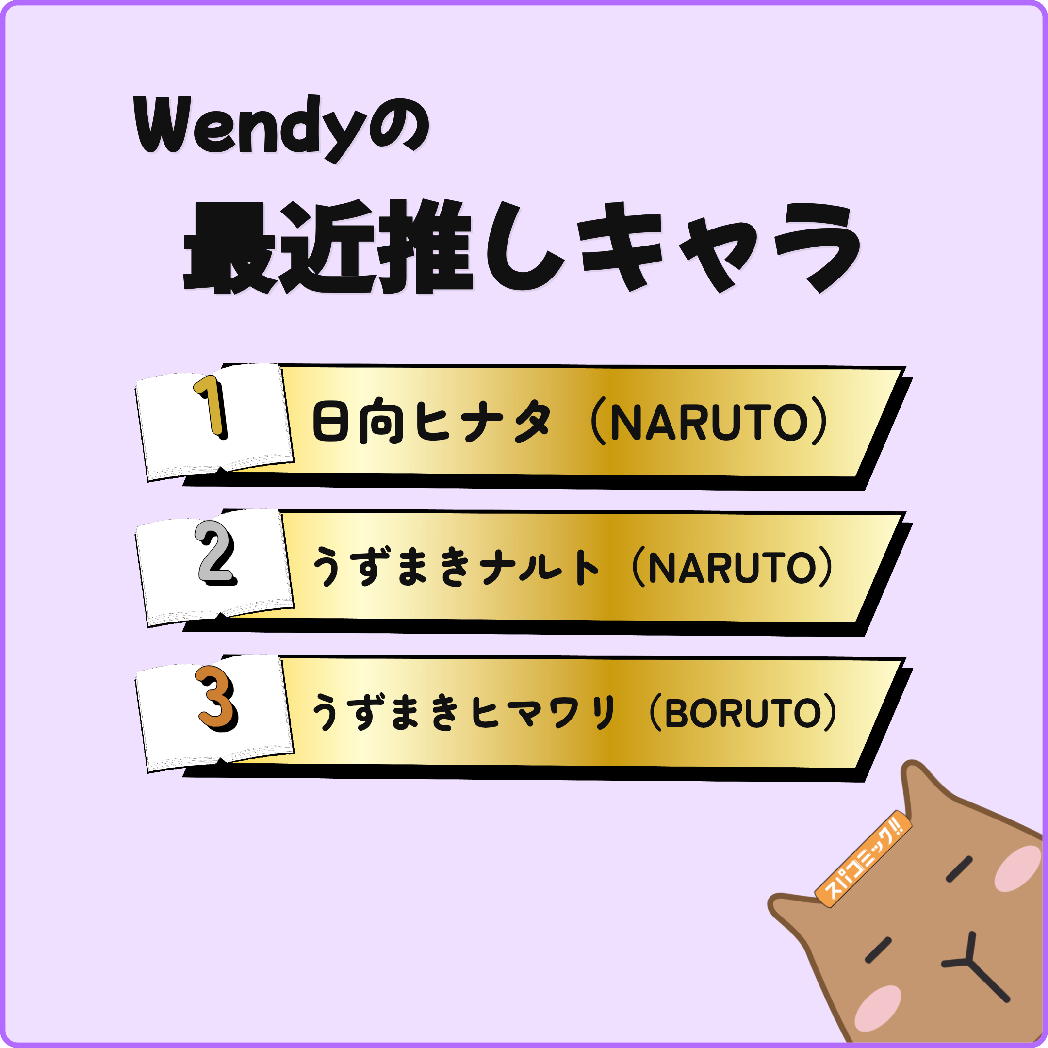 Wendyの最近推しキャラ