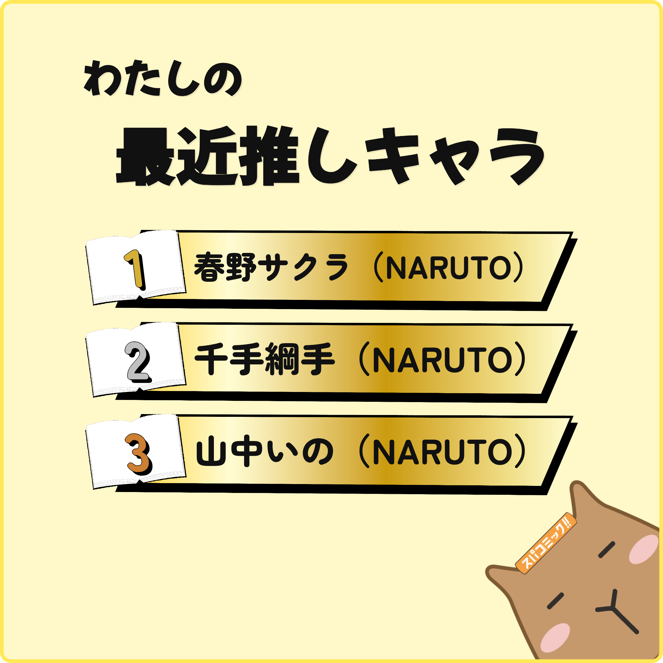 わたしの最近推しキャラ