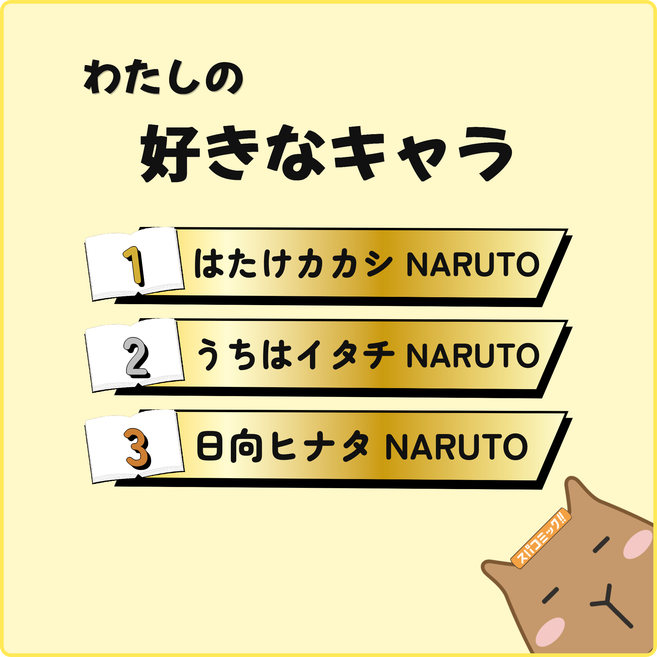 わたしの好きなキャラ