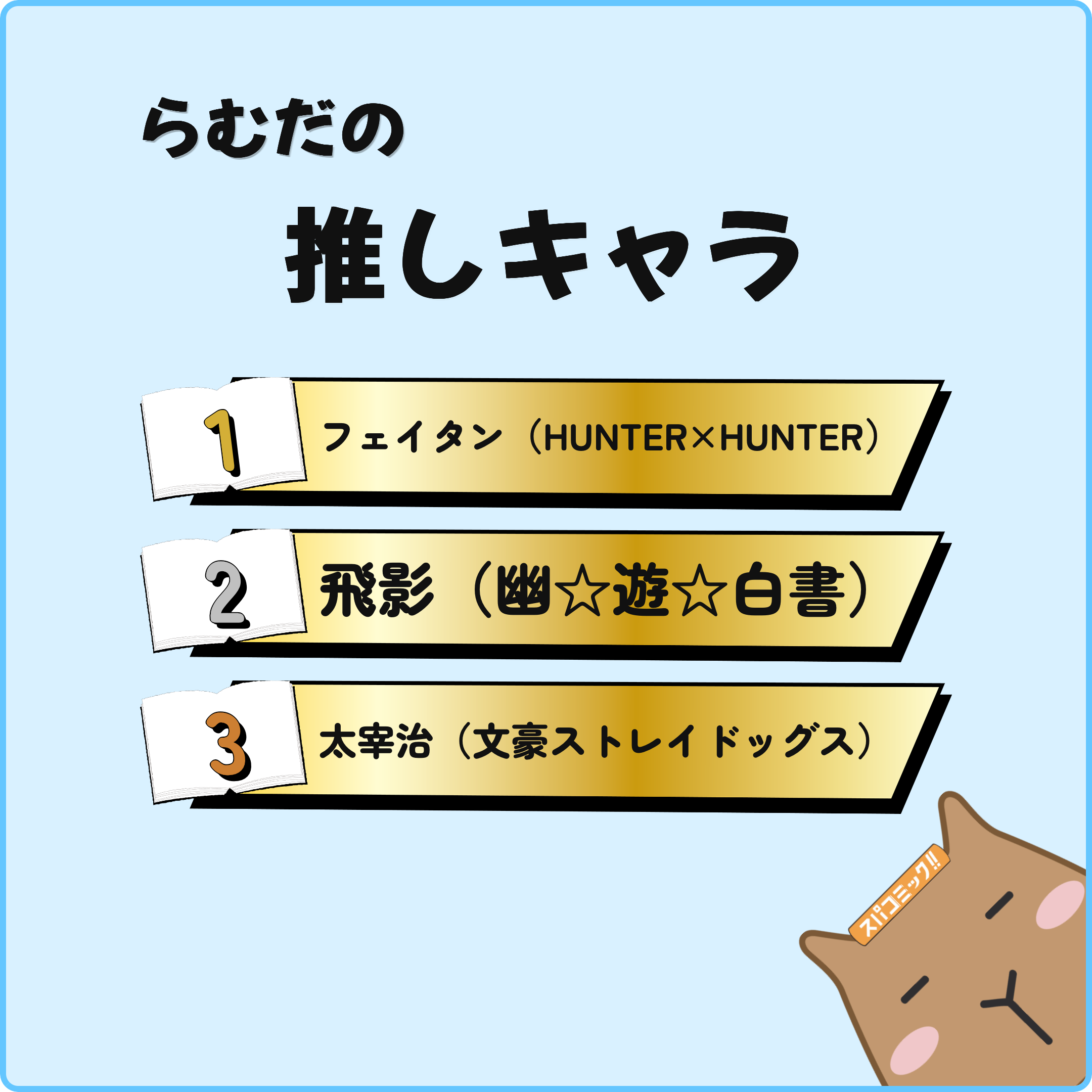 らむだの推しキャラ