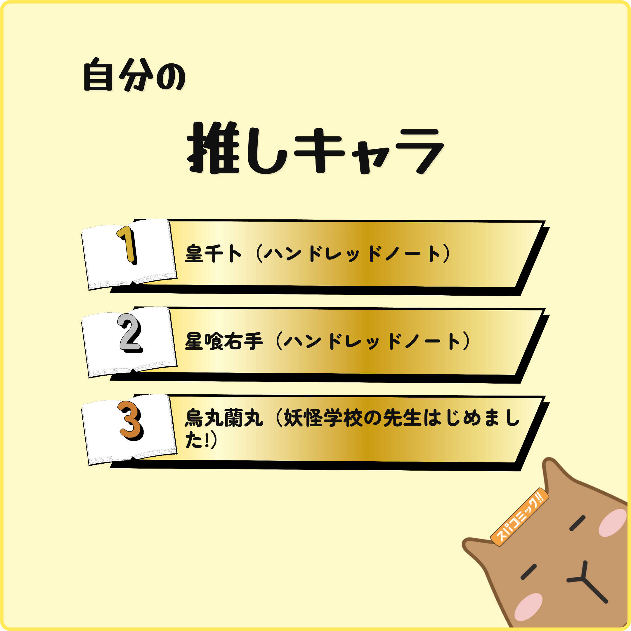 自分の推しキャラ