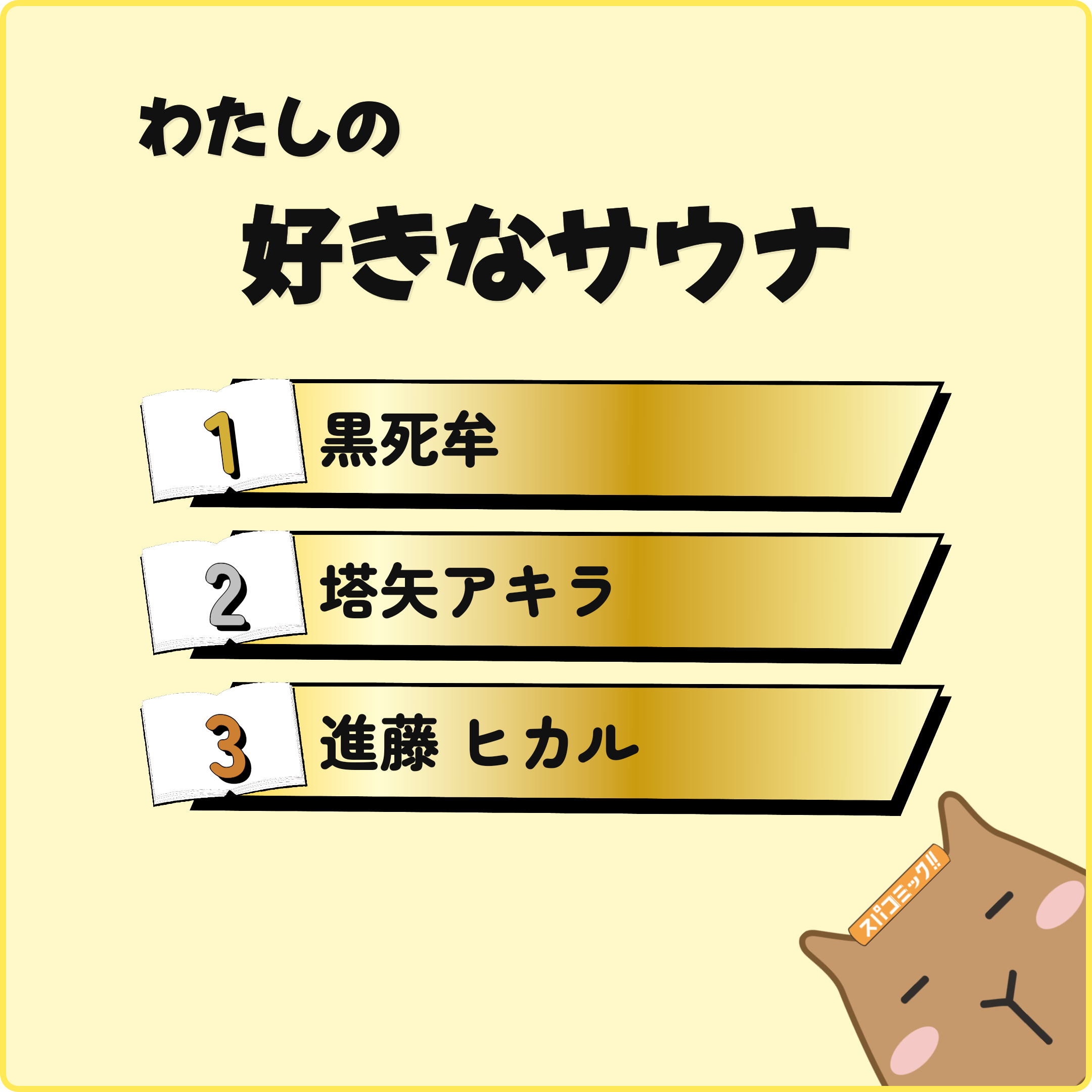 わたしの好きなキャラ