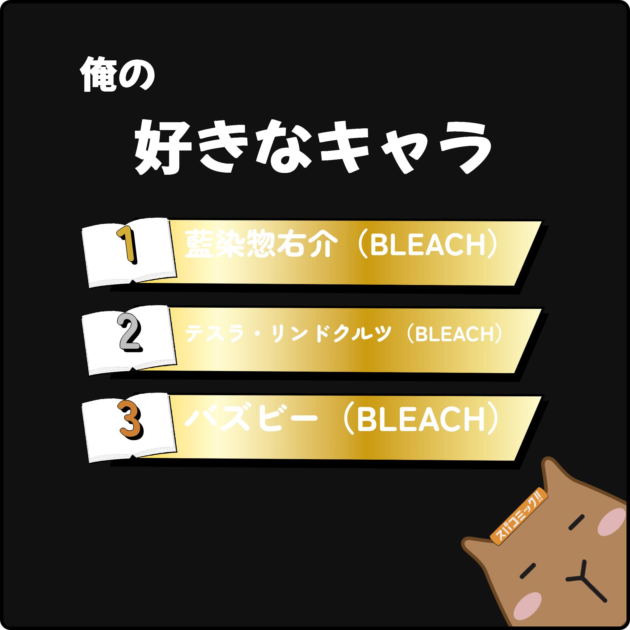 俺の好きなキャラ