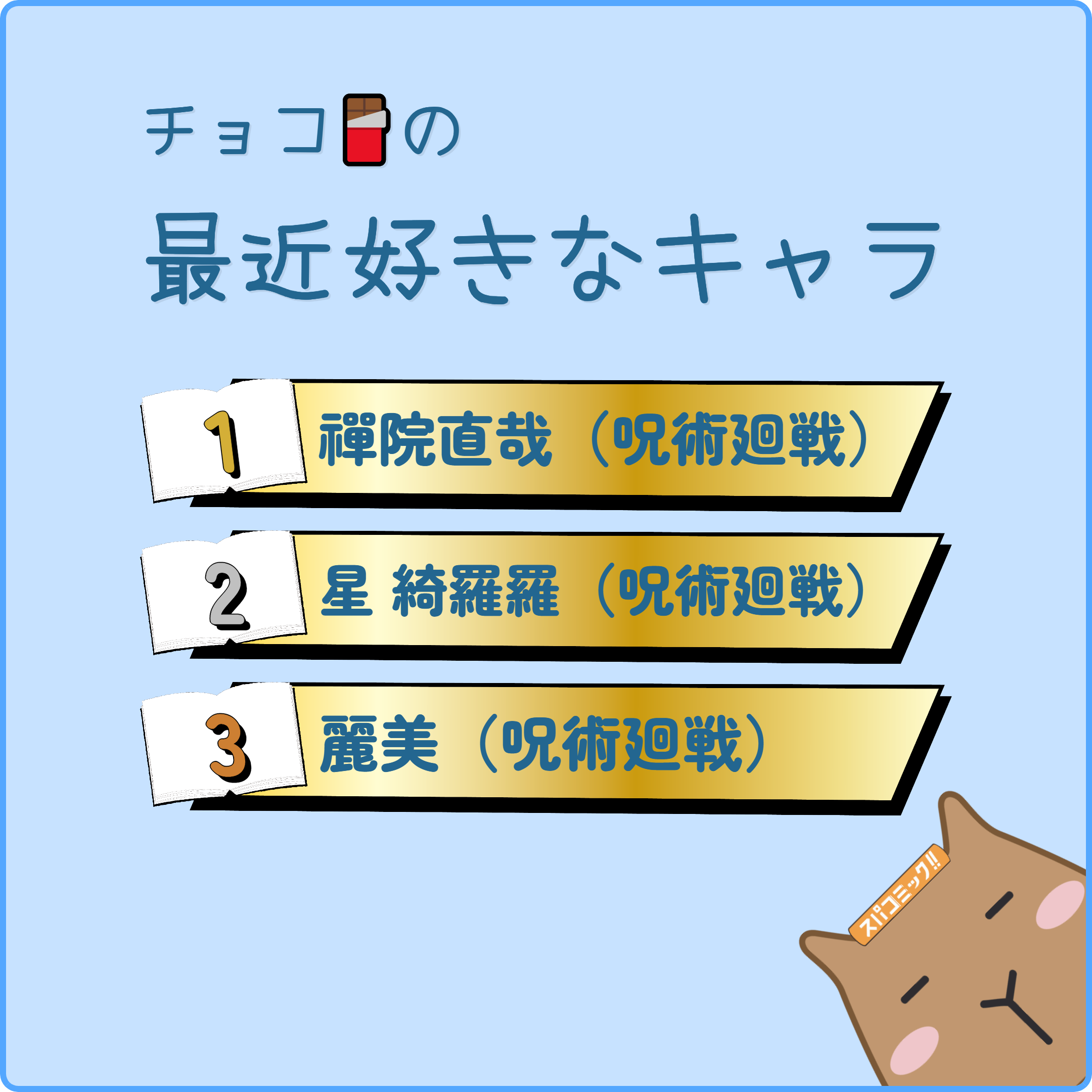 チョコ🍫の最近好きなキャラ