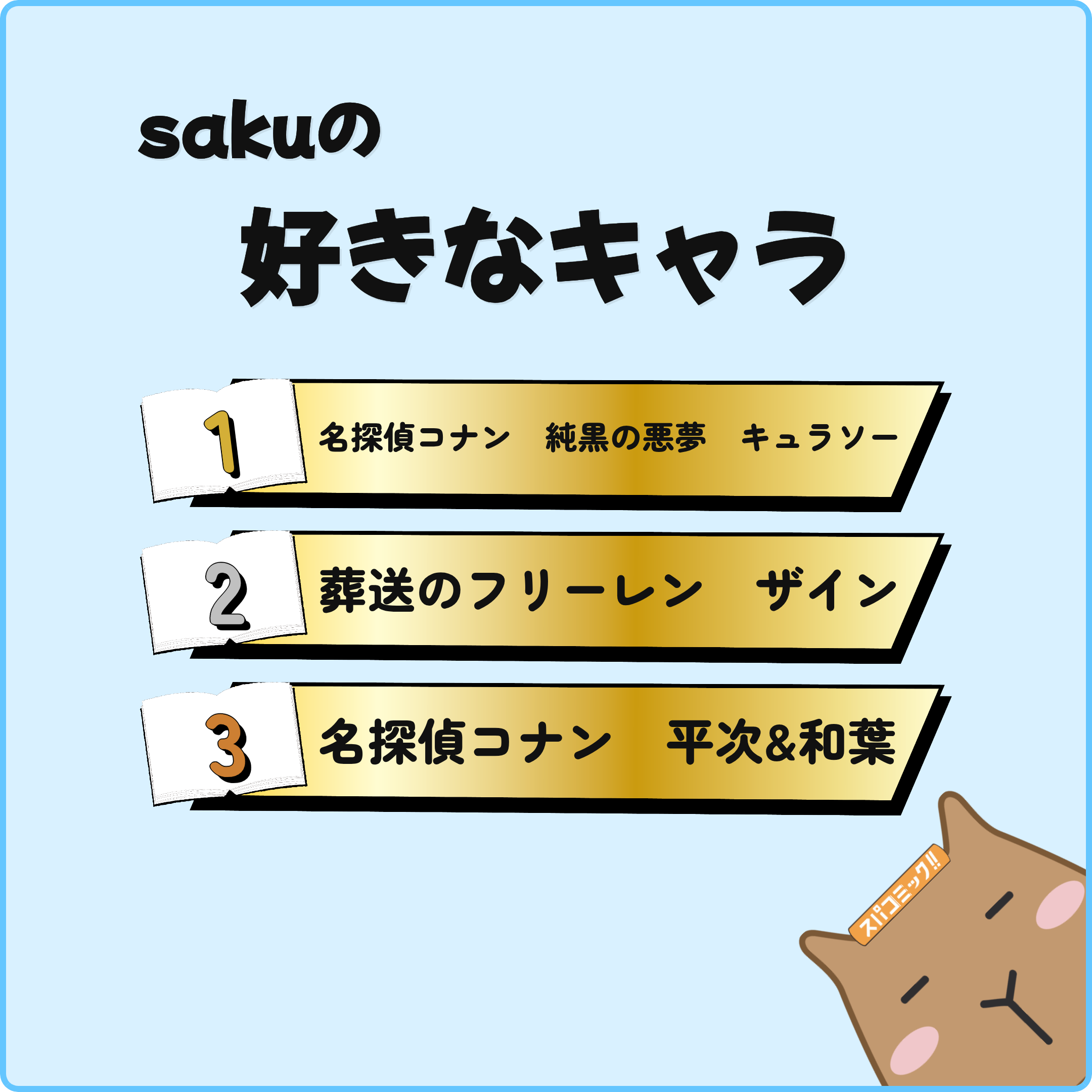 sakuの好きなキャラ