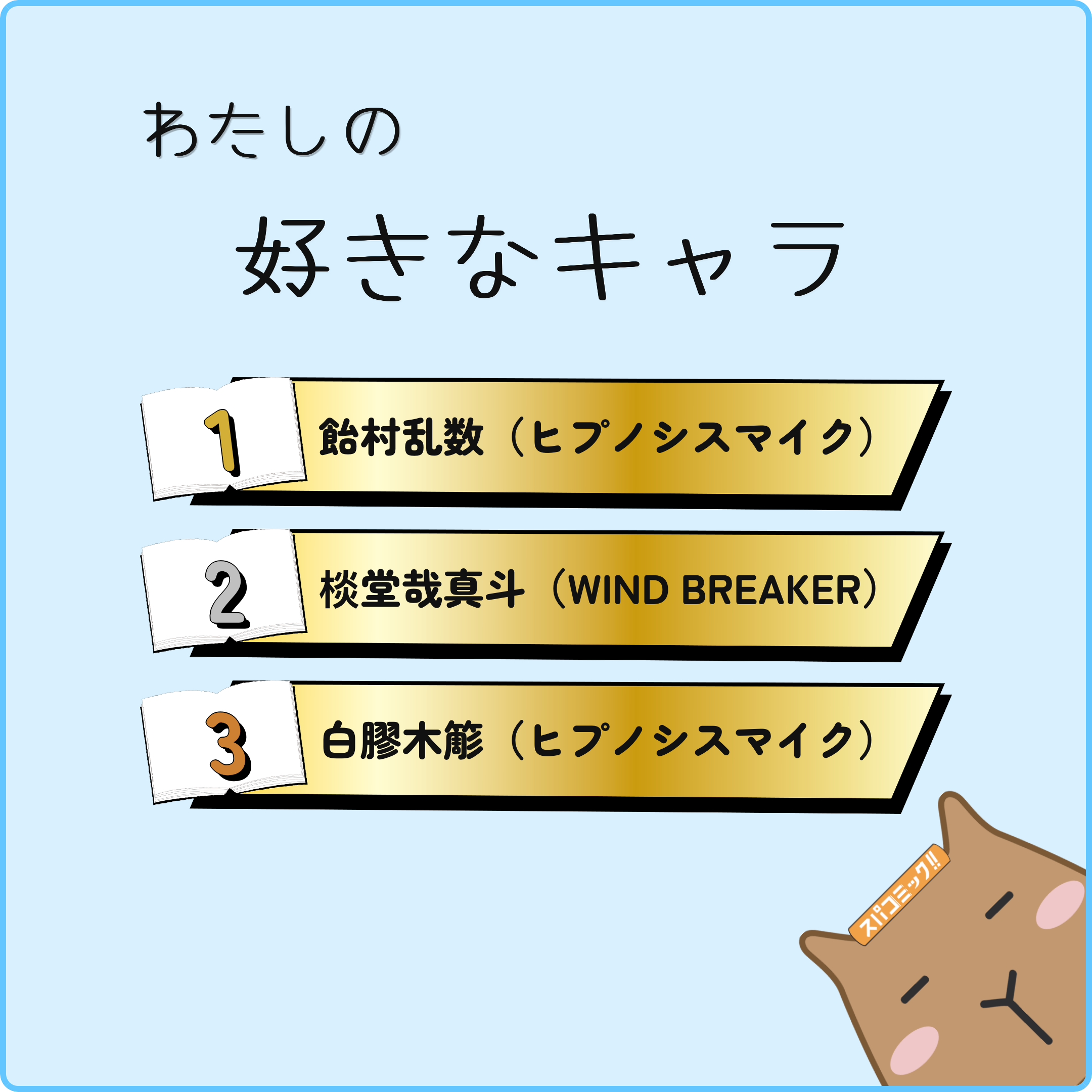 わたしの好きなキャラ