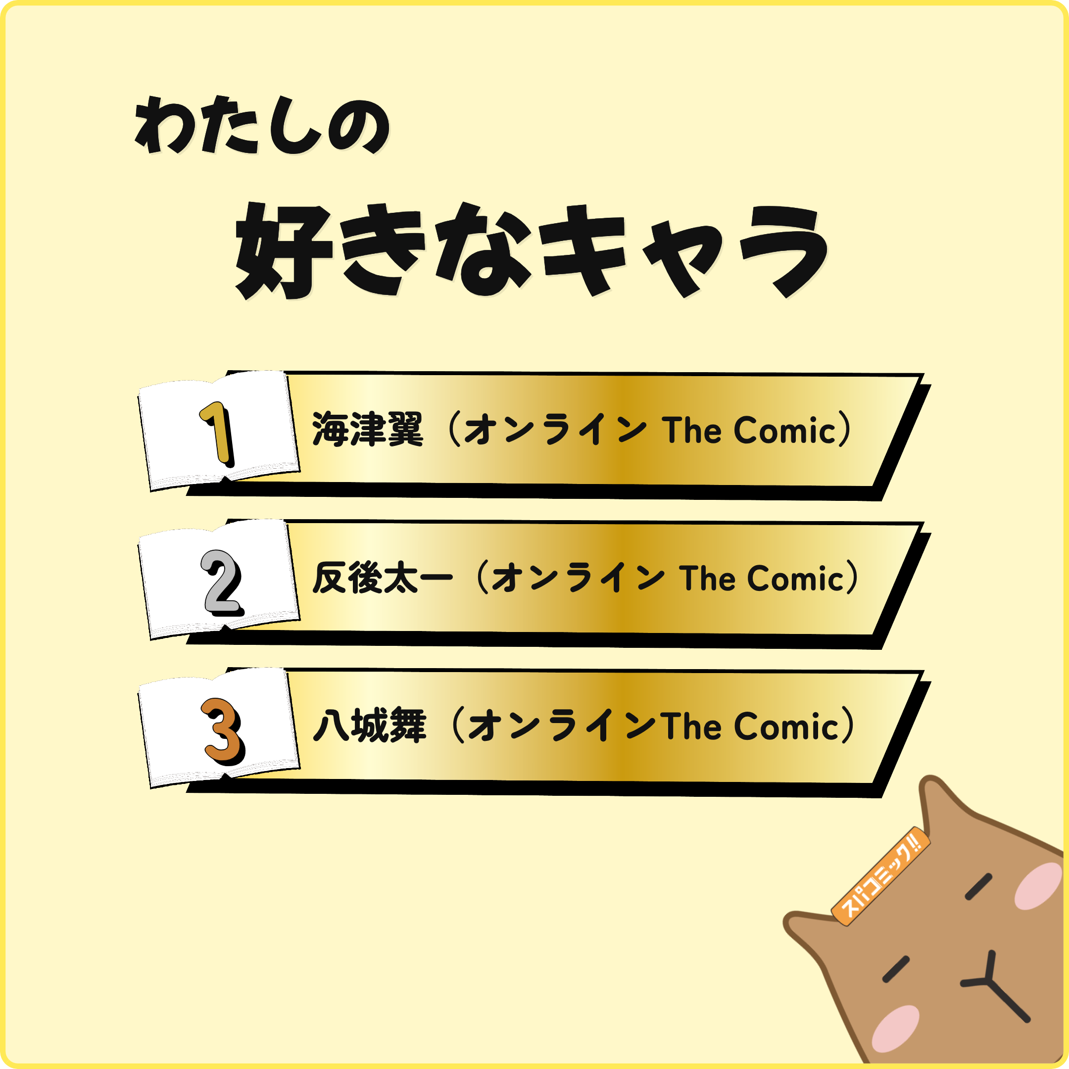 わたしの好きなキャラ