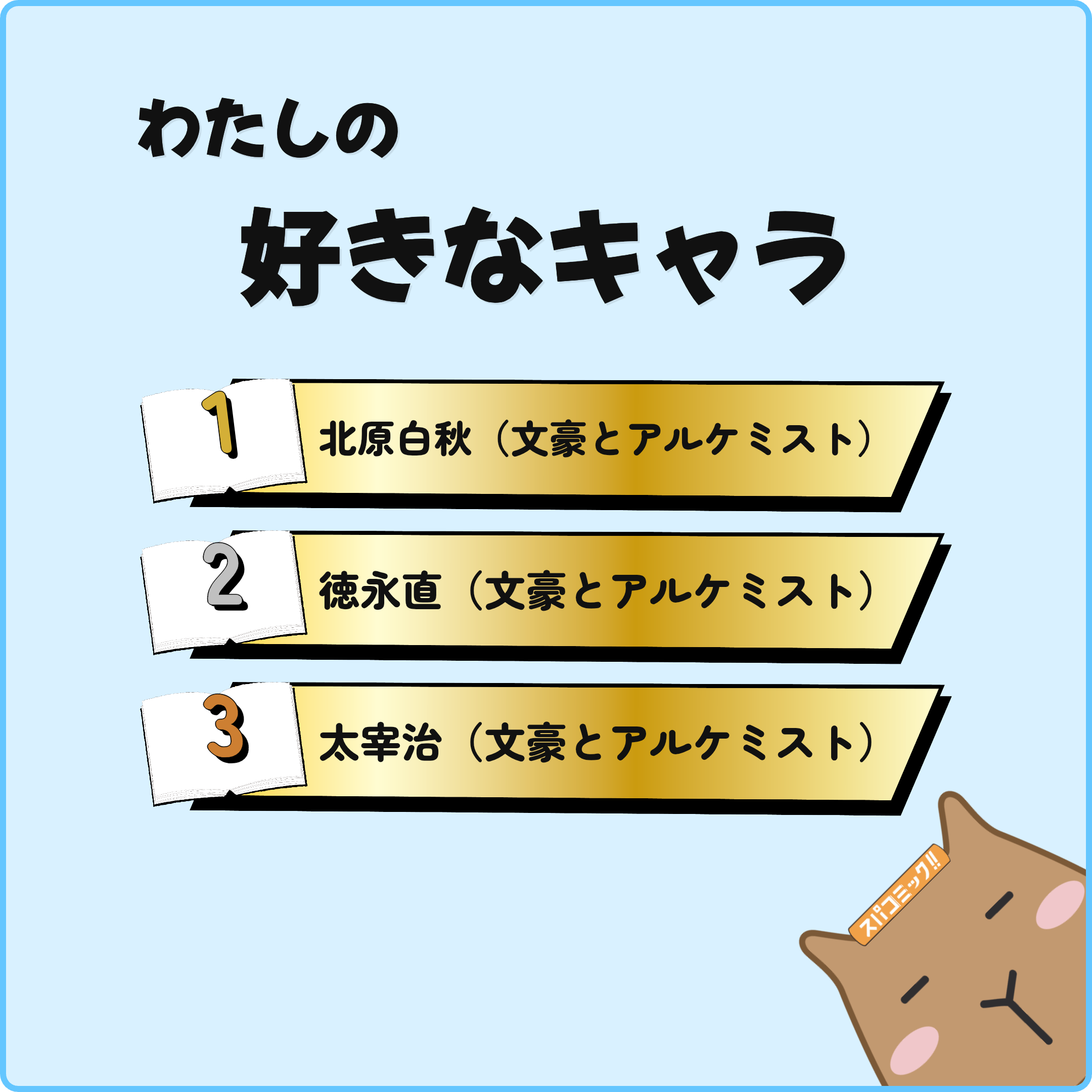 わたしの好きなキャラ