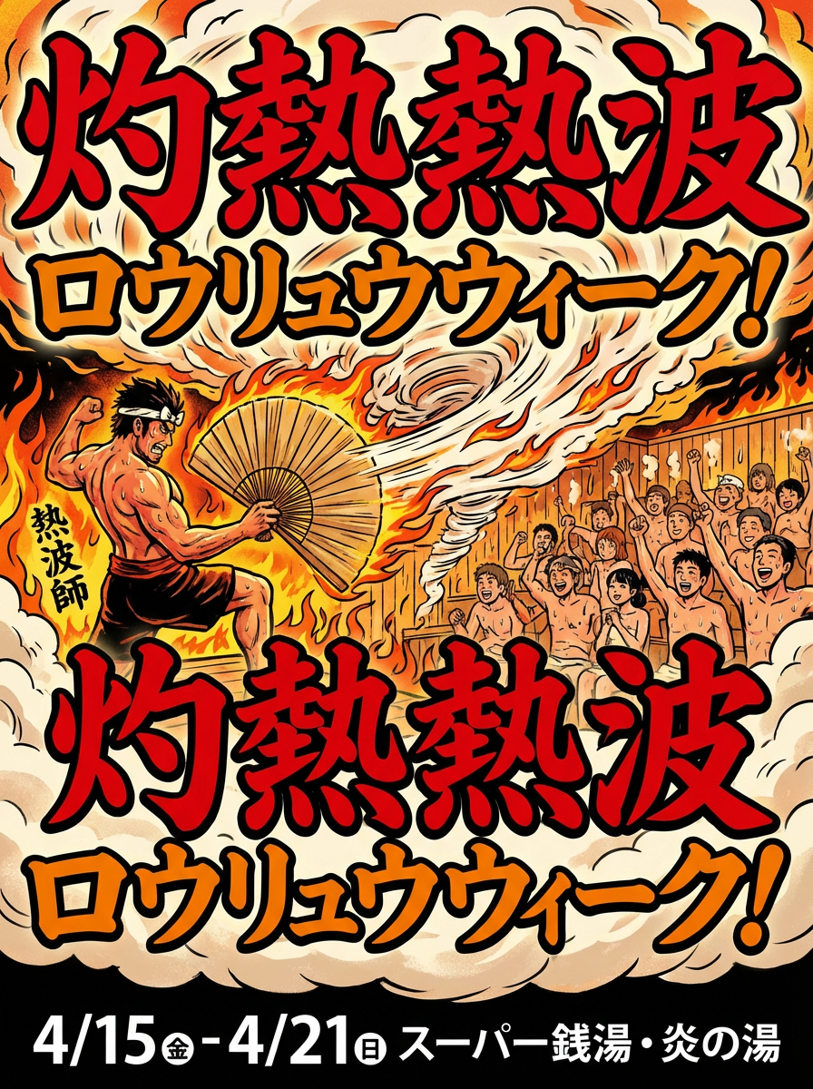 灼熱熱波ロウリュウウィーク!